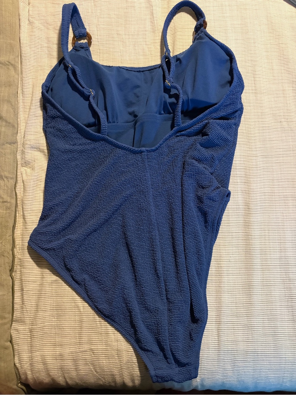 Shade & Shore Blue One-Piece Swimsuit - Picture 2 of 3